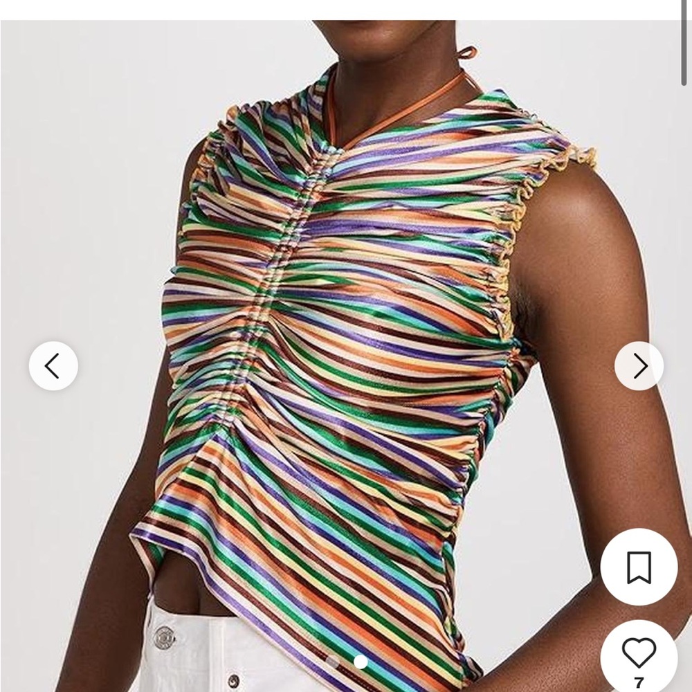 SIEDRES Colorful Striped Tank Top